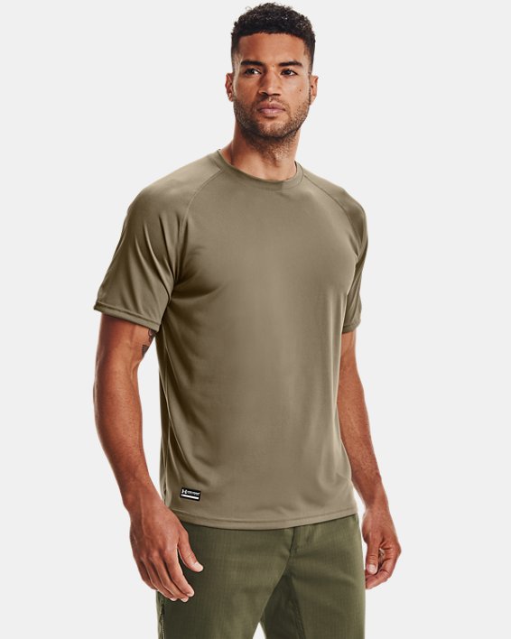 Men's UA Tactical Tech™ Short Sleeve T-Shirt in Brown image number 0
